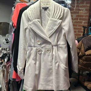 Winter white dress coat- never worn!!
